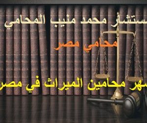 أشهر محامين الميراث في مصر